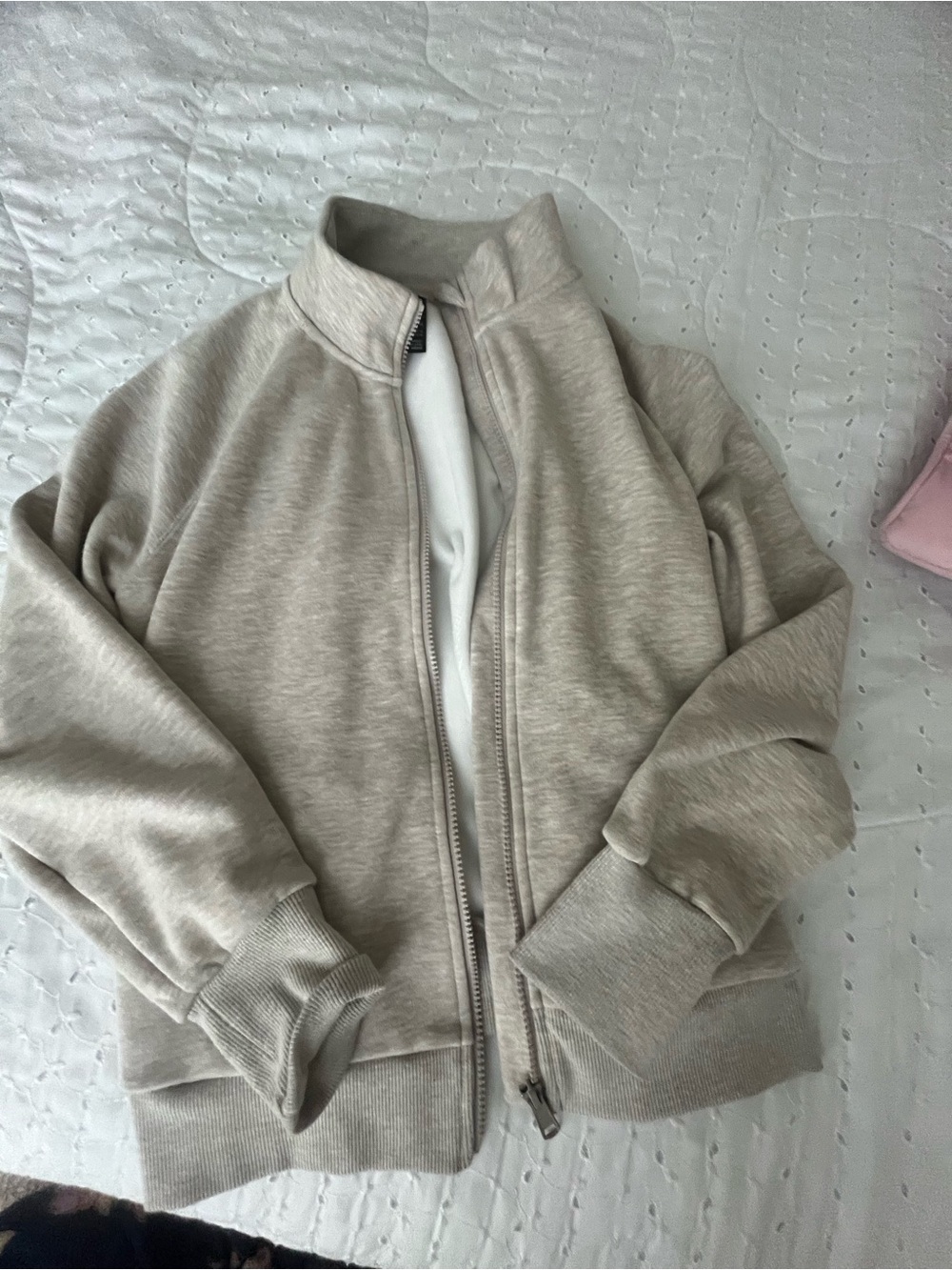 Light grey  Full-Zip Women’s Jacket